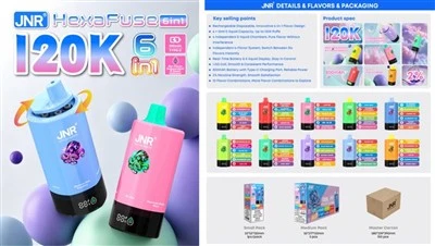 Jnr HexaFuse 6 in 1 120K Puffs jednokratni Vape Veleprodaja